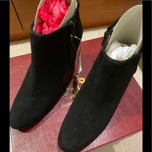 Penelope Chilvers Black Suede Ankle Boots Size 7 Brand New in Box